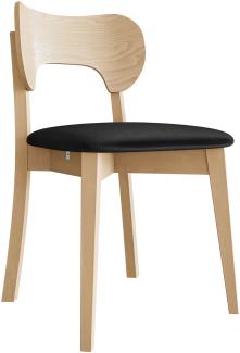 Esszimmerstuhl Gamirut, Stuhl aus Buchenholz für Küche, Restaurant (Buche / Magic Velvet 2219)