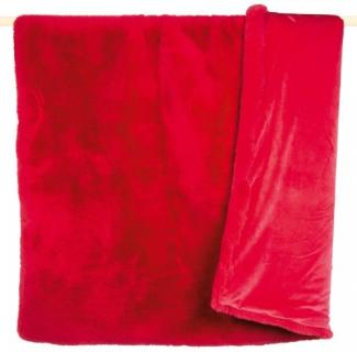 Pad Decke Evita Kunstpelz Rot (140x190cm) 11763-Q40-1419