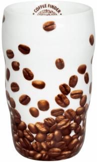 Könitz Grip Mug Coffee Finder, Isolier Thermo Becher, Doppelwandig, Porzellan, Bunt, 350 ml, 11 1 136 2713