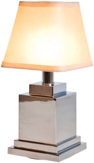 NEOZ kabellose Akku-Tischleuchte RITZ PRO LED-Lampe dimmbar 1 Watt 27,5x13 cm Chrom, poliert