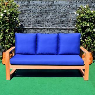 Sitzpolster 162cm x 69cm für Gartensofa Treviso TB-1067 Blau