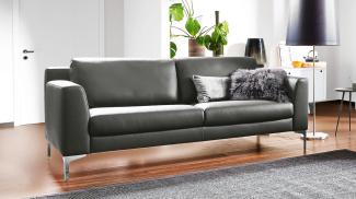 2,5-Sitzer Sofa 'Mesa, Leder anthrazit, 175 cm