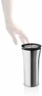 Eva Solo City To Go Cup Steel Black, Thermobecher, Isolierbecher, Thermo Becher, Edelstahl / Kunststoff, 350 ml, 567041