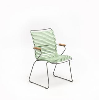 Outdoor Stuhl Click hohe Rückenlehne pastellgrün