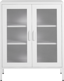 'Wakatipu' Sideboard mit zwei Türen, 102 x 40 x 80 cm, Weiß