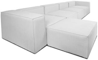 HOME DELUXE Modulares Sofa VERONA - Größe XL Hellgrau - (BxHxL) 415, 68, 207 cm