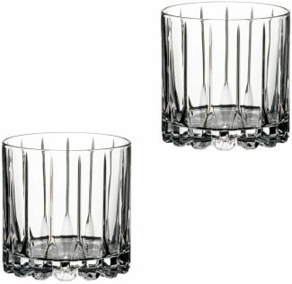 Riedel Drink Specific Glassware Rocks Whisky Gläser 2er-Set, Whiskey Tumbler, Glas, 283 ml, 6417/02