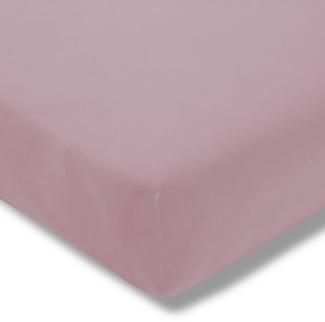 ESTELLA Spannbetttuch Zwirnjersey | Orchidee | 100x200 cm | passend für Matratzen 90-120 cm (Breite) x 200-220 cm (Länge) | trocknerfest und bügelfrei | 97% Baumwolle 3% Elastan