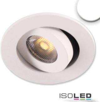 ISOLED LED Einbauleuchte MiniAMP weiß, 3W, 24V DC, neutralweiß, dimmbar