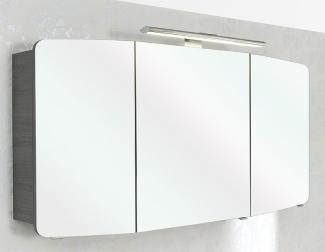 Badmöbel Spiegelschrank CASSCA 04 - 140 cm Graphit Struktur