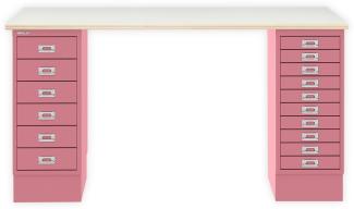 Bisley Home MultiDesk PW601 plywood/pink - 44,530 kg