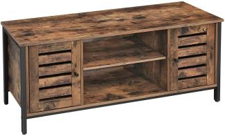 TV-Schrank, TV-Ständer mit Aufbewahrung 110 x 40 x 50 cm rustikal braun