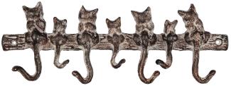 Haken aus Gusseisen - 7 Katzen  (85512)