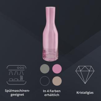 Peill+Putzler Germany Karaffe rosa, 1,2L Volumen, aus hochwertigem Kristallglas, sehr pflegeleicht da Spühlmaschinengeeignet, Glanzstücke für jede Gelegenheit
