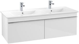 Villeroy & Boch VENTICELLO Waschtischunterschrank 125 cm breit, Weiß, Griff Chrom