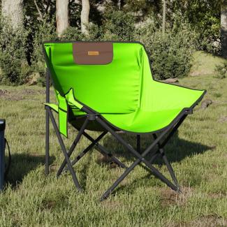 Campingstühle 2 Stk. mit Tasche Klappbar Grün 366552