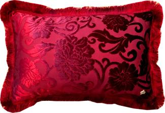 Luxus Kissen Pompöös by Casa Padrino von Harald Glööckler Elegance Collection Barock Muster Bordeaux 35 x 55 cm - Luxuskissen