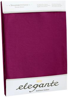 elegante Jersey Spannbettlaken | 90x200 - 100x220 cm | burgund