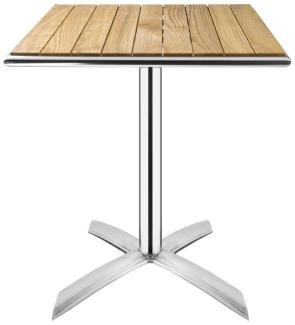Bolero quadratischer klappbarer Tisch Eschenholz 1 Bein 60cm