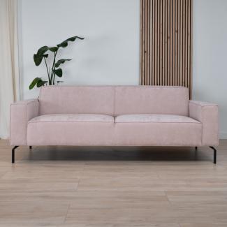 Bronx71 Sofa 3-Sitzer Kansas Stoff rosa