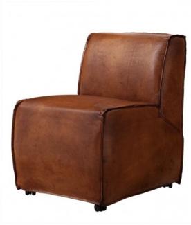 Casa Padrino Luxus Esszimmer Leder Stuhl Braun - Luxus Qualität