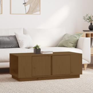 vidaXL Couchtisch Honigbraun 110x50x40 cm Massivholz Kiefer [814432]