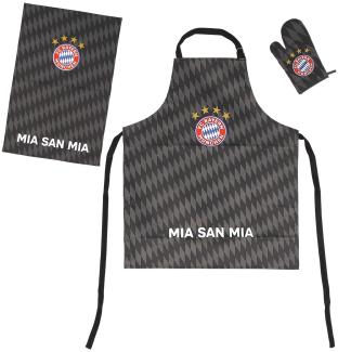 FC Bayern München Grill-Set 3-teilig anthrazit