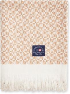 LEXINGTON Überwurf Structured Recycled Cotton White Beige (130x170) 12230245-2600-TH10