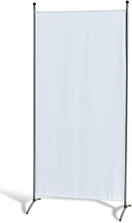 GRASEKAMP Qualität seit 1972 Stellwand 85 x 180 cm - Weiß - Paravent Raumteiler Trennwand Sichtschutz