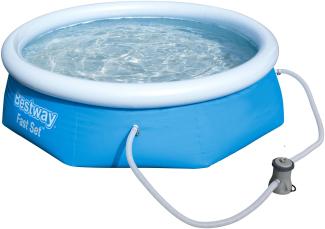 Fast Set™ Pool,244 x 66 cm, Set mit Filterpumpe, rund, blau