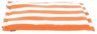 Outdoor Sitzkissen FINE zu CUBIC-LUX-MIA Streifen weiß-orange