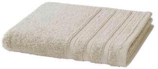 Handtuch Baumwolle Plain Design - Farbe: grau-beige, Größe: 50x100 cm