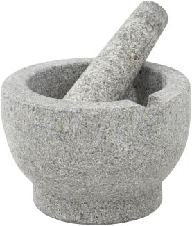 Mörser mit Stößel Reibe Zerkleinerer Gewürz Mühle aus Granit