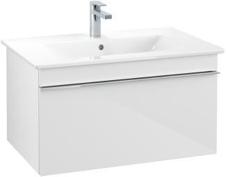 Villeroy & Boch VENTICELLO Waschtischunterschrank 75 cm breit, Weiß, Griff Chrom
