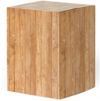 Sitzhocker BENNY Blumenhocker Motiv Holz ca. 33 x 44 x 33 cm