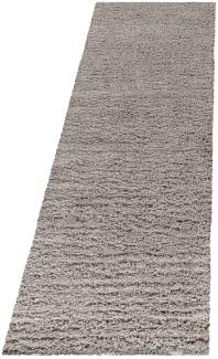 Hochflor Teppich Francesca Läufer - 80x250 cm - Beige