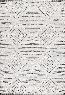 Kurzflor Teppich Tigras rechteckig - 120x170 cm - Creme