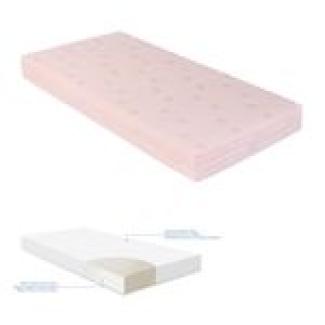 Kikkaboo Babybett-Matratze extra Comfort 120 x 60 x 12 cm, Bezug abnehmbar rosa