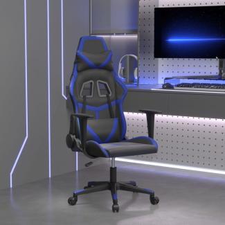 vidaXL Gaming-Stuhl Schwarz und Blau Kunstleder