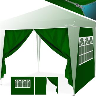 KESSER® 2X Seitenwand für Pavillon 3x3m - Faltpavillon Pop Up | klappbar | platzsparend | verstaubar Zubehör 2x Seitenteile Grün
