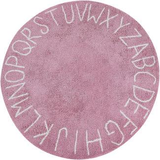 Runder Kinderteppich aus Baumwolle ø 120 cm Rosa VURGUN