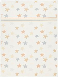 Feiler Babydecke Stars & Stripes weiß | 75x100 cm