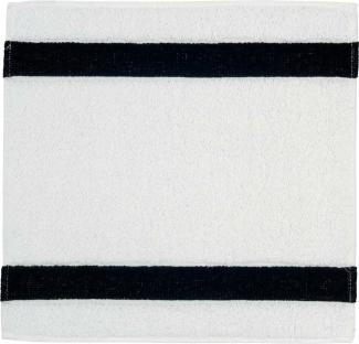 Feiler Handtücher Exclusiv mit Chenillebordüre | Seiftuch 30x30 cm | schwarz