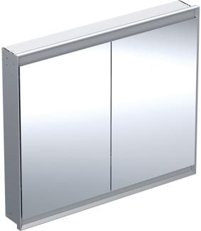 Geberit ONE Spiegelschrank mit ComfortLight, 2 Türen, Unterputzmontage, 105x90x15cm, 505. 804. 00, Farbe: Aluminium eloxiert - 505. 804. 00. 1