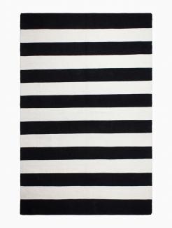 Fab Hab Outdoorteppich Nantucket Black&White aus recycelten PET-Flaschen schwarz/weiß verschiedene G 90x150 cm