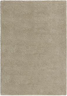 Strapazierfähiger und Kuscheliger Hochflor-Teppich LYNE von Kadima Design. Farbe: Beige, Größe: 80x150 cm