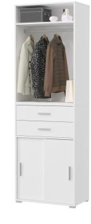 Garderobenschrank Set Mover in weiß 68 x 212 cm