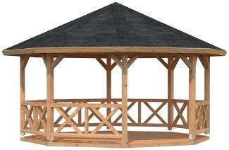 Palmako Holz-Pavillon Betty ohne Fußboden 465 cm x 465 cm Holzpavillon 4743142052617