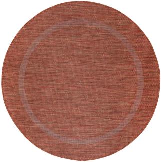 Outdoor Teppich Renata rund - 200 cm Durchmesser - Kupferfarbe