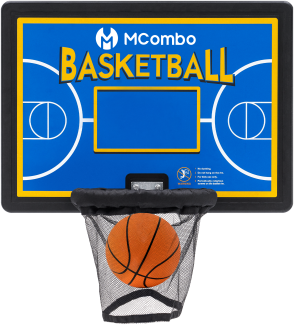 M MCombo Trampolin basketballkorb, Trampolin Zubehör Set BH07 (Blau)